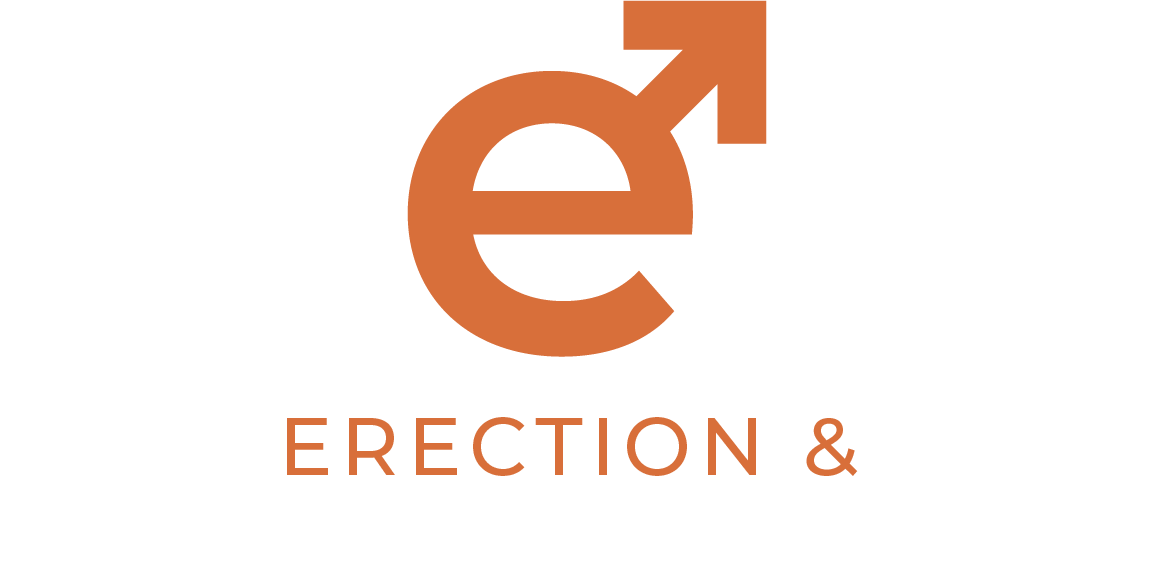 Erection and Enhancement Center logo orange and white